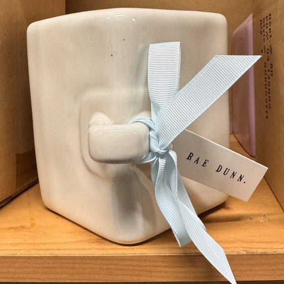 COPY - Rae Dunn - 2 bird print “Baby Bird” Ceramic Bird House - Picture 3 of 3